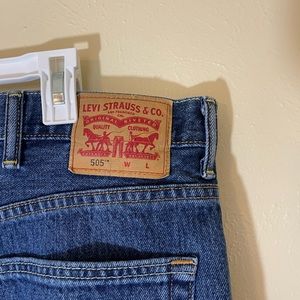 VINTAGE LEVI’S 505 BLUE JEANS, SIZE- W 46 L 30